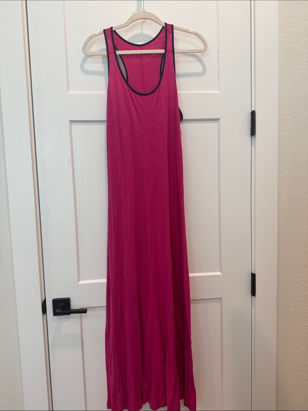 Lilly Pulitzer Fuchsia Racerback Maxi with Contrast Trim